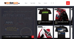 Desktop Screenshot of mmagearguide.net